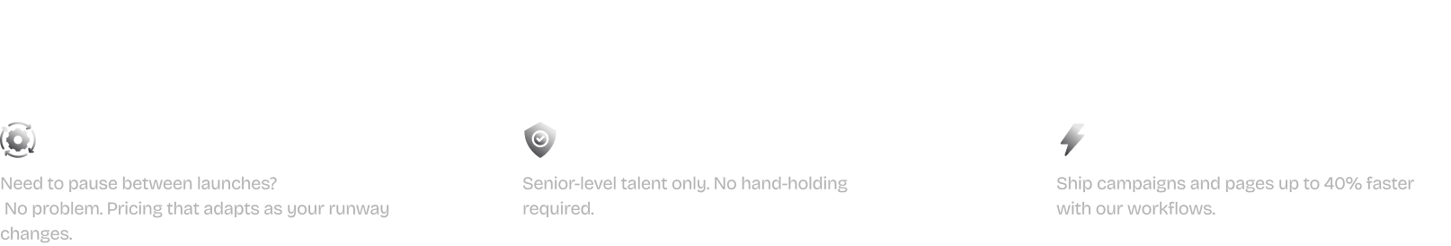 A Design Partner That Moves at Your Speed - Total Flexibility, Creative Reliability, GTM Velocity
